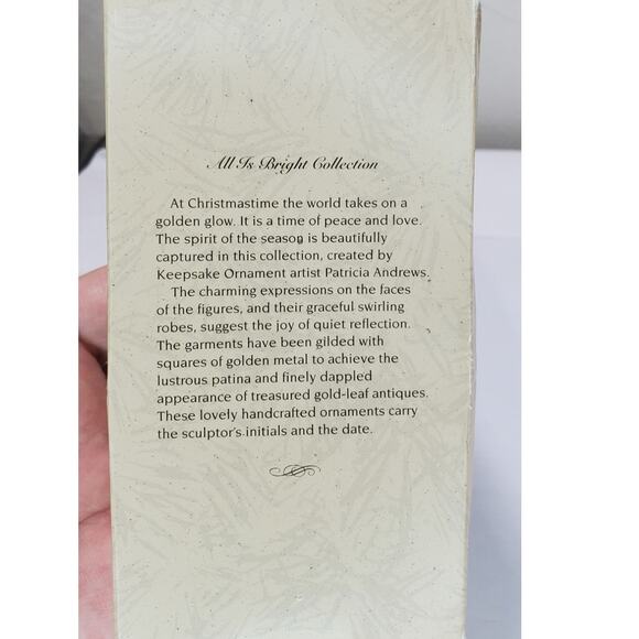 Vintage 1995 Hallmark Keepsake Ornament All is Bright Collection Gentle Lullaby - Picture 5 of 6
